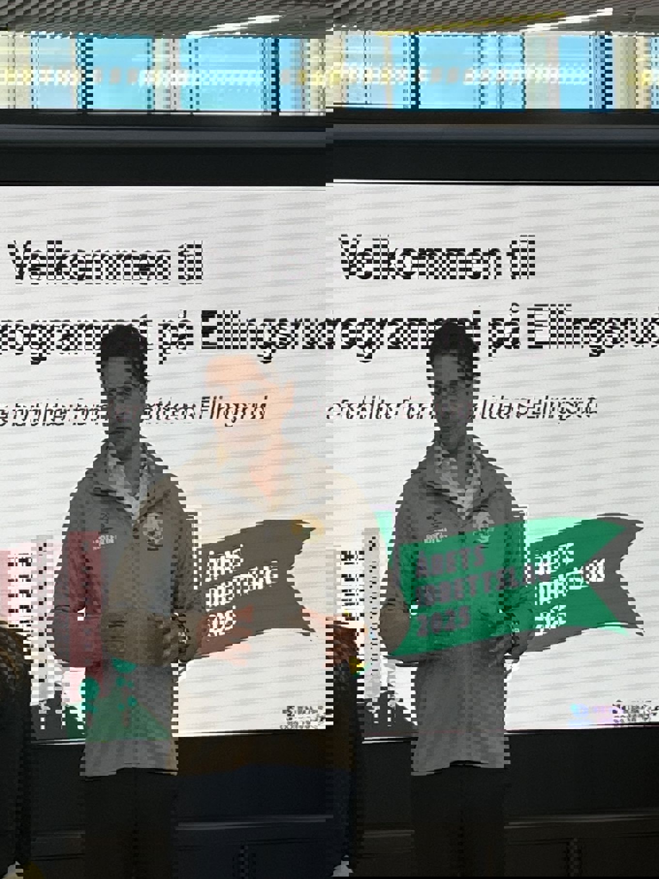 en person som holder et foredrag