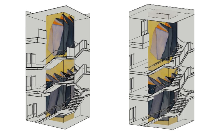 skisser av kunst til nye Ellingsrud skole