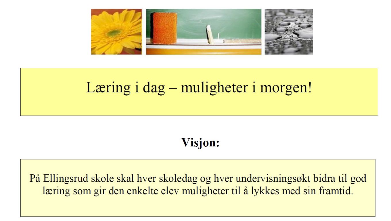 Skolens visjon Skolens visjon